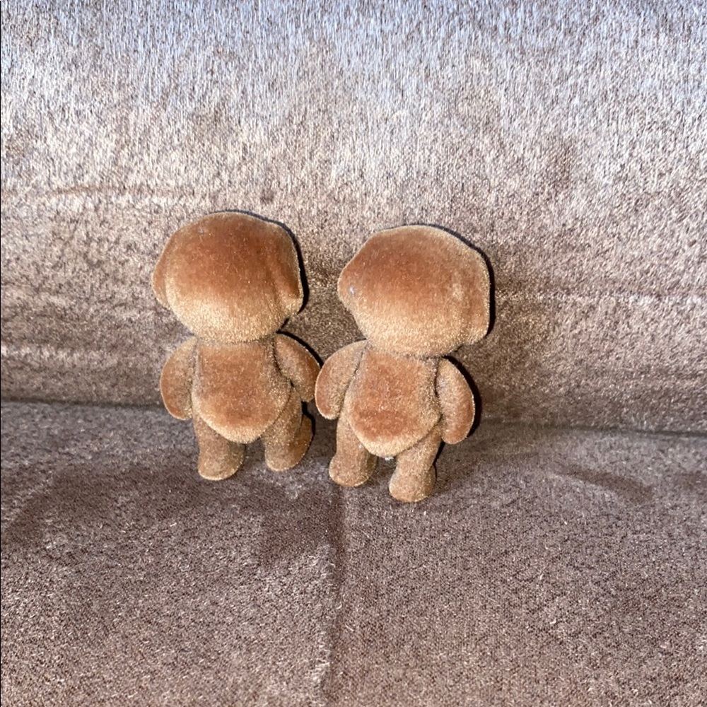 Charming Small Pets Family Set with Brown and Blue Outfits - Picture 5 of 7